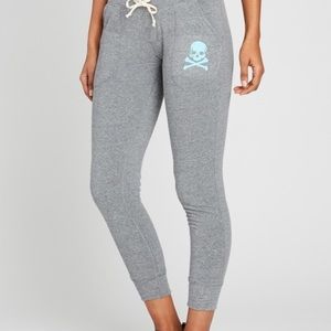 soul cycle gray skull joggers